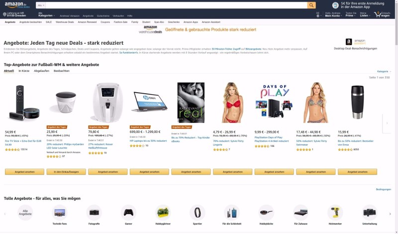 Amazon Deals Marketing Aktionen